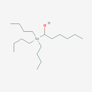 molecular formula C18H40OSn B14284606 1-(Tributylstannyl)hexan-1-OL CAS No. 125950-78-9