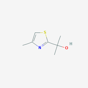 molecular formula C7H11NOS B1428463 2-(4-甲基噻唑-2-基)丙-2-醇 CAS No. 124341-73-7