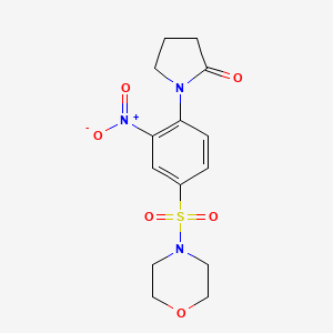 1-(4-Morpholin-4-ylsulfonyl-2-nitrophenyl)pyrrolidin-2-one