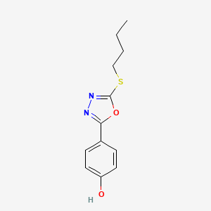 4-[5-(Butylsulfanyl)-1,3,4-oxadiazol-2(3H)-ylidene]cyclohexa-2,5-dien-1-one