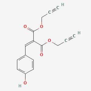 molecular formula C16H12O5 B14284713 Diprop-2-yn-1-yl [(4-hydroxyphenyl)methylidene]propanedioate CAS No. 129398-60-3