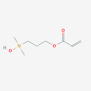 molecular formula C8H16O3Si B14284716 3-[Hydroxy(dimethyl)silyl]propyl prop-2-enoate CAS No. 119171-41-4