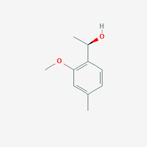 molecular formula C10H14O2 B1428472 (1R)-1-(2-甲氧基-4-甲苯基)乙醇 CAS No. 1344927-26-9