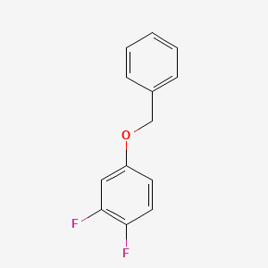molecular formula C13H10F2O B1428473 1,2-二氟-4-(苯基甲氧基)苯 CAS No. 947279-22-3