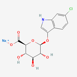 molecular formula C14H13ClNNaO7 B1428474 6-氯-3-吲哚基 β-D-葡萄糖醛酸钠盐 CAS No. 216971-56-1