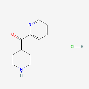 molecular formula C11H15ClN2O B1428476 哌啶-4-基(吡啶-2-基)甲酮盐酸盐 CAS No. 416852-20-5