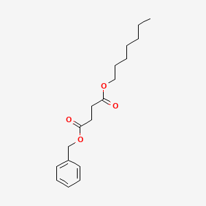 Butanedioic acid, heptyl phenylmethyl ester