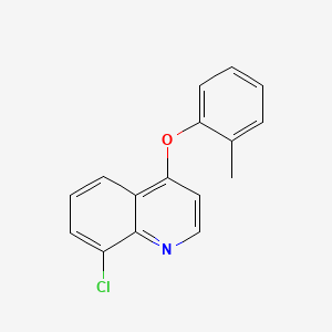 molecular formula C16H12ClNO B14284766 8-Chloro-4-(2-methylphenoxy)quinoline CAS No. 124496-00-0