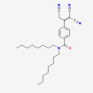 N,N-Dioctyl-4-(1,1,3-tricyanoprop-1-EN-2-YL)benzamide