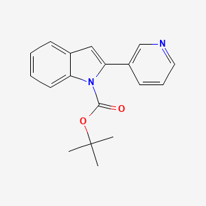 1H-Indole-1-carboxylic acid, 2-(3-pyridinyl)-, 1,1-dimethylethyl ester