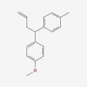 molecular formula C18H20O B14284824 1-Methoxy-4-[1-(4-methylphenyl)but-3-en-1-yl]benzene CAS No. 134310-99-9