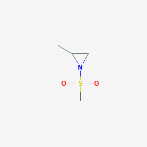 molecular formula C4H9NO2S B14284844 Aziridine, 2-methyl-1-(methylsulfonyl)- CAS No. 119005-31-1