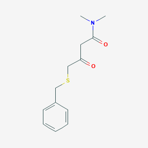 molecular formula C13H17NO2S B14284859 4-(Benzylsulfanyl)-N,N-dimethyl-3-oxobutanamide CAS No. 122012-96-8