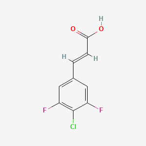 molecular formula C9H5ClF2O2 B1428486 4-Chloro-3,5-difluorocinnamic acid CAS No. 1163258-83-0