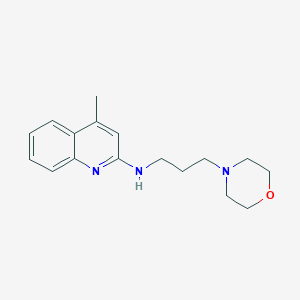 2-Quinolinamine, 4-methyl-N-[3-(4-morpholinyl)propyl]-