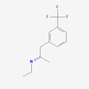 molecular formula C12H14F3N B14284867 (2E)-N-Ethyl-1-[3-(trifluoromethyl)phenyl]propan-2-imine CAS No. 134531-17-2