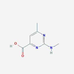 molecular formula C7H9N3O2 B1428487 6-Methyl-2-(methylamino)pyrimidine-4-carboxylic acid CAS No. 915140-72-6