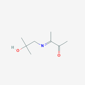 (3E)-3-[(2-Hydroxy-2-methylpropyl)imino]butan-2-one