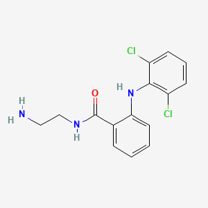 N-(2-Aminoethyl)-2-(2,6-dichloroanilino)benzamide