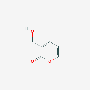 molecular formula C6H6O3 B14284914 3-(Hydroxymethyl)-2H-pyran-2-one CAS No. 129308-42-5