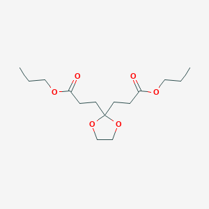 Dipropyl 3,3'-(1,3-dioxolane-2,2-diyl)dipropanoate