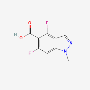 molecular formula C9H6F2N2O2 B1428494 4,6-Difluoro-1-methyl-1H-indazole-5-carboxylic acid CAS No. 1329166-90-6