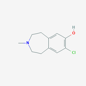 molecular formula C11H14ClNO B14284945 8-Chloro-3-methyl-2,3,4,5-tetrahydro-1H-3-benzazepin-7-ol CAS No. 138355-27-8