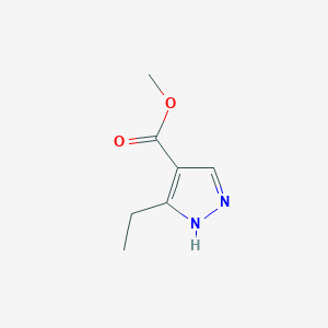 molecular formula C7H10N2O2 B1428495 methyl 3-ethyl-1H-pyrazole-4-carboxylate CAS No. 1186537-91-6