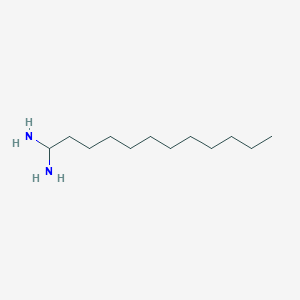 molecular formula C12H28N2 B14284968 Dodecane-1,1-diamine CAS No. 129825-84-9