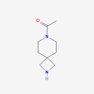 molecular formula C9H16N2O B1428497 1-(2,7-Diazaspiro[3.5]nonan-7-yl)ethanone CAS No. 1147422-10-3