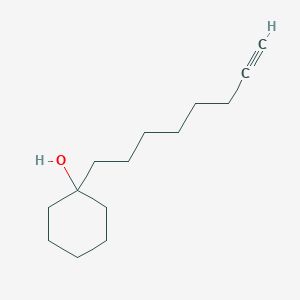 molecular formula C14H24O B14284973 1-(Oct-7-YN-1-YL)cyclohexan-1-OL CAS No. 133851-78-2