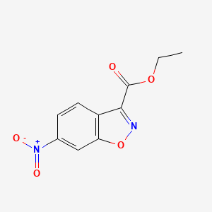 molecular formula C10H8N2O5 B1428499 6-硝基苯并[d]异恶唑-3-羧酸乙酯 CAS No. 540750-26-3