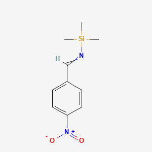 1-(4-Nitrophenyl)-N-(trimethylsilyl)methanimine