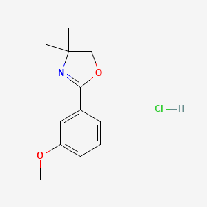 2-(3-methoxyphenyl)-4,4-dimethyl-5H-1,3-oxazole;hydrochloride