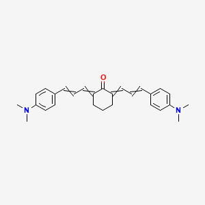 2,6-Bis{3-[4-(dimethylamino)phenyl]prop-2-en-1-ylidene}cyclohexan-1-one