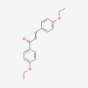 molecular formula C19H20O3 B14285073 2-Propen-1-one, 1,3-bis(4-ethoxyphenyl)- CAS No. 141701-93-1