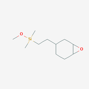 molecular formula C11H22O2Si B14285120 Methoxy(dimethyl)[2-(7-oxabicyclo[4.1.0]heptan-3-yl)ethyl]silane CAS No. 135261-51-7