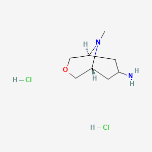 molecular formula C8H18Cl2N2O B1428513 Endo-7-amino-9-methyl-3-oxa-9-azabicyclo[3.3.1]nonane dihydrochloride CAS No. 1014712-76-5