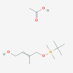 Acetic acid;4-[tert-butyl(dimethyl)silyl]oxy-3-methylbut-2-en-1-ol