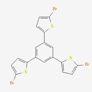 Thiophene, 2,2',2''-(1,3,5-benzenetriyl)tris[5-bromo-