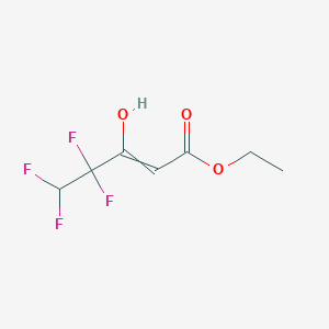 Ethyl 4,4,5,5-tetrafluoro-3-hydroxypent-2-enoate