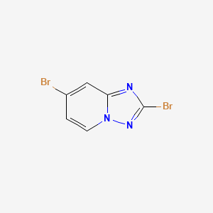 molecular formula C6H3Br2N3 B1428519 2,7-Dibromo-[1,2,4]triazolo[1,5-A]pyridine CAS No. 1380331-15-6