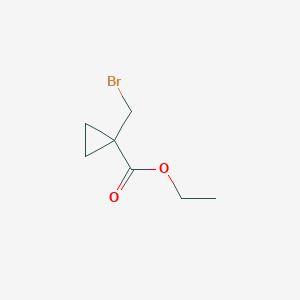 molecular formula C7H11BrO2 B1428520 Ethyl 1-(bromomethyl)cyclopropanecarboxylate CAS No. 1823918-74-6