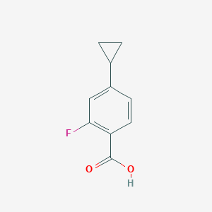 molecular formula C10H9FO2 B1428523 4-Cyclopropyl-2-fluorobenzoic acid CAS No. 1247927-81-6