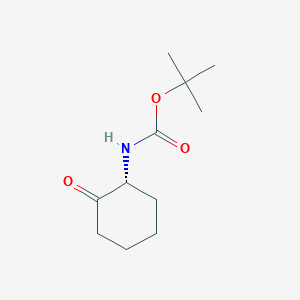 molecular formula C11H19NO3 B142853 (R)-叔丁基（2-氧代环己基）氨基甲酸酯 CAS No. 149524-64-1