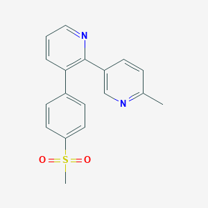 molecular formula C18H16N2O2S B1428541 2-(6-甲基吡啶-3-基)-3-(4-甲磺基苯基)吡啶 CAS No. 1350206-14-2