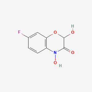 7-Fluoro-2,4-dihydroxy-2H-1,4-benzoxazin-3(4H)-one