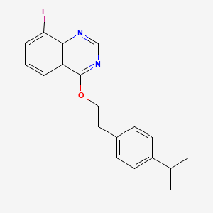 Quinazoline, 8-fluoro-4-(2-(4-(1-methylethyl)phenyl)ethoxy)-