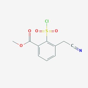 Methyl 2-(chlorosulfonyl)-3-(cyanomethyl)benzoate