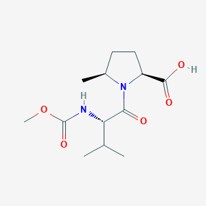 B1428545 (5S)-N-(Methoxycarbonyl)-L-valyl-5-methyl-L-proline CAS No. 1335316-40-9